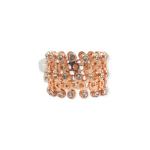 925 Sterling Silver 2 in 1 Band/Bracelet in Rose Gold